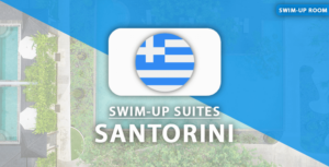 10 x Santorini swim-up hotels met privé zwembad