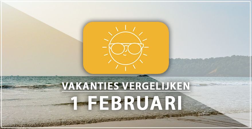 zonnige vakantiebestemmingen één februari 2025