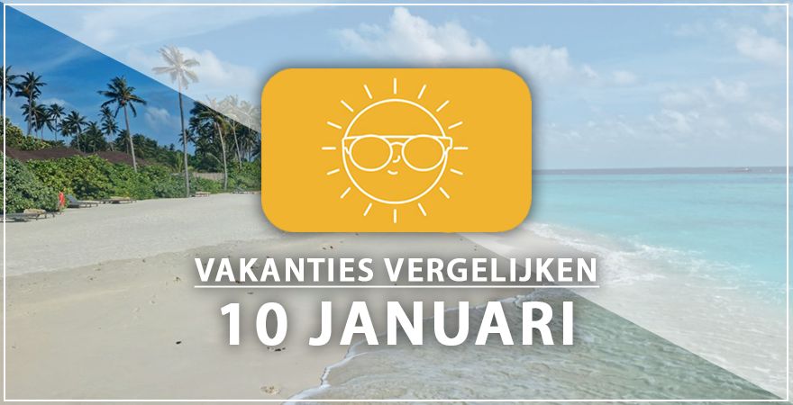 zonnige vakantiebestemmingen tien januari 2025