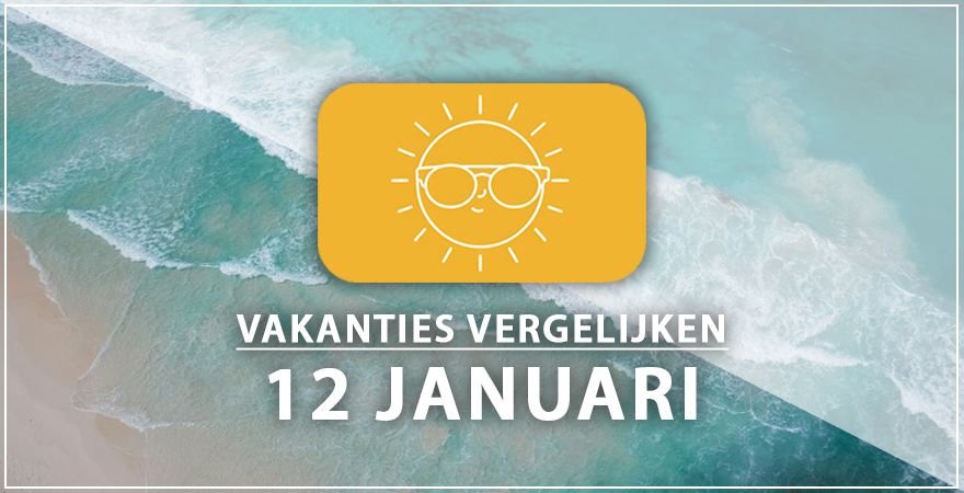 zonnige vakantiebestemmingen twaalf januari 2025