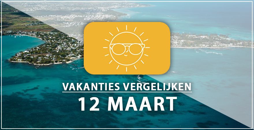 zonnige vakantiebestemmingen twaalf maart 2025