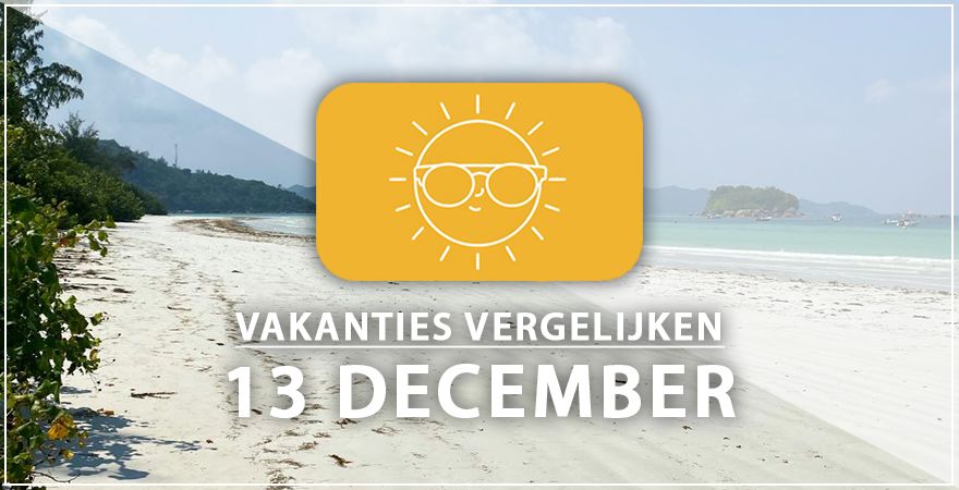 zonnige vakantiebestemmingen dertien december 2024