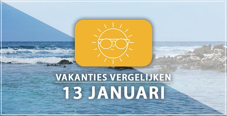 zonnige vakantiebestemmingen dertien januari 2025