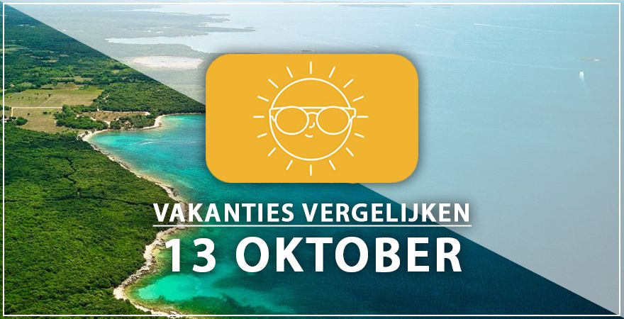 zonnige vakantiebestemmingen dertien oktober 2025