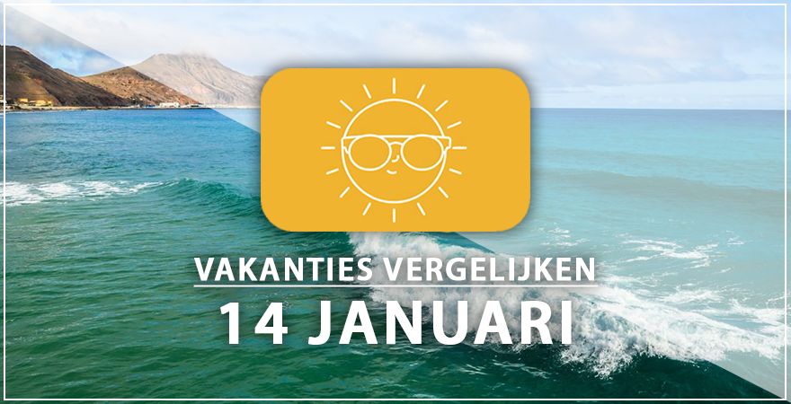 zonnige vakantiebestemmingen veertien januari 2025