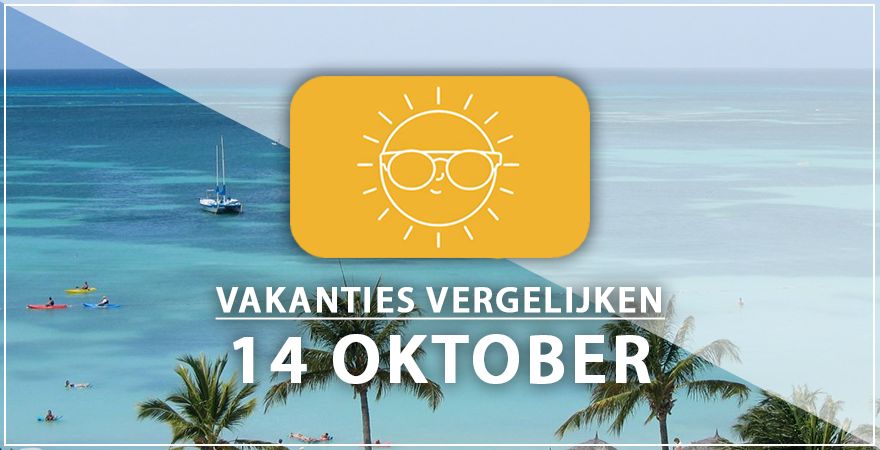 zonnige vakantiebestemmingen veertien oktober 2025