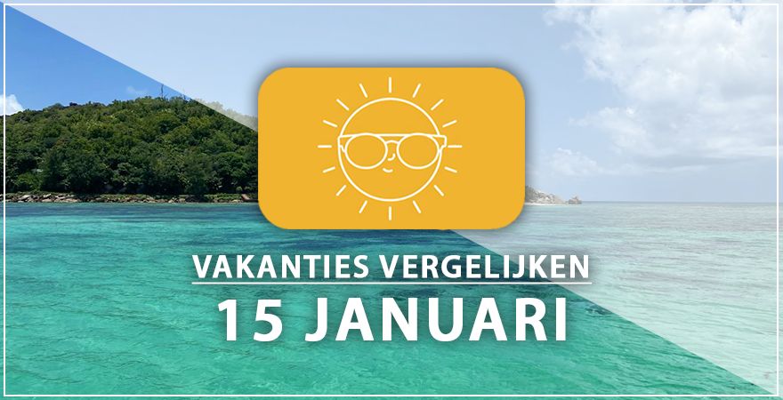 zonnige vakantiebestemmingen vijftien januari 2025