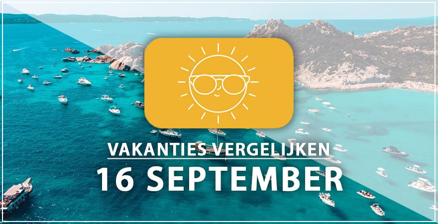 zonnige vakantiebestemmingen zestien september 2025