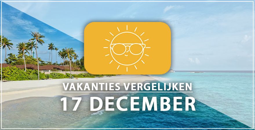 zonnige vakantiebestemmingen zeventien december 2024