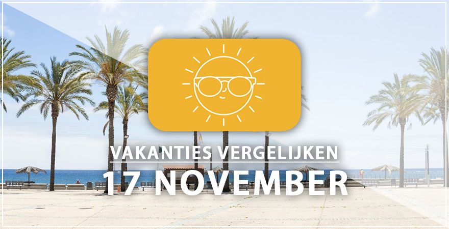 zonnige vakantiebestemmingen zeventien november 2024