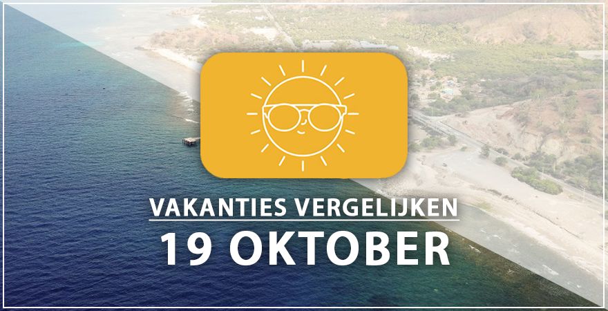 zonnige vakantiebestemmingen negentien oktober 2025