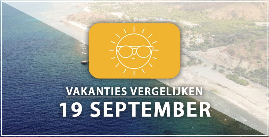 zonnige vakantiebestemmingen negentien september 2025