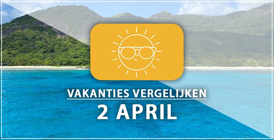 zonnige vakantiebestemmingen twee april 2025