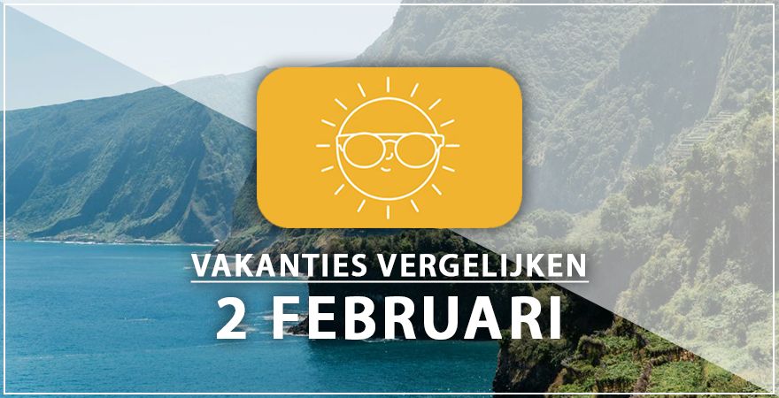 zonnige vakantiebestemmingen twee februari 2025