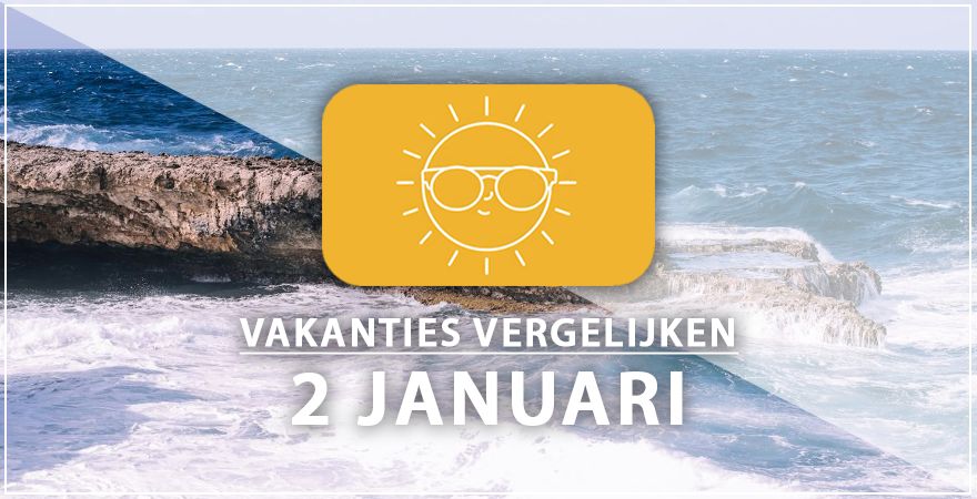 zonnige vakantiebestemmingen twee januari 2025