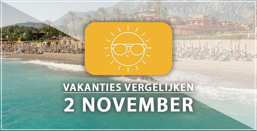 zonnige vakantiebestemmingen twee november 2024