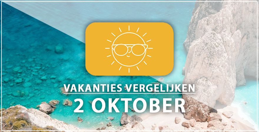 zonnige vakantiebestemmingen twee oktober 2025