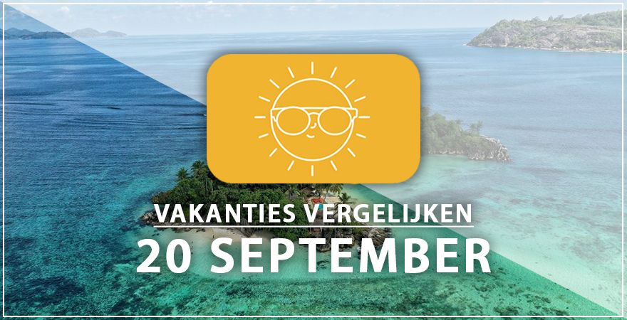 zonnige vakantiebestemmingen twintig september 2025