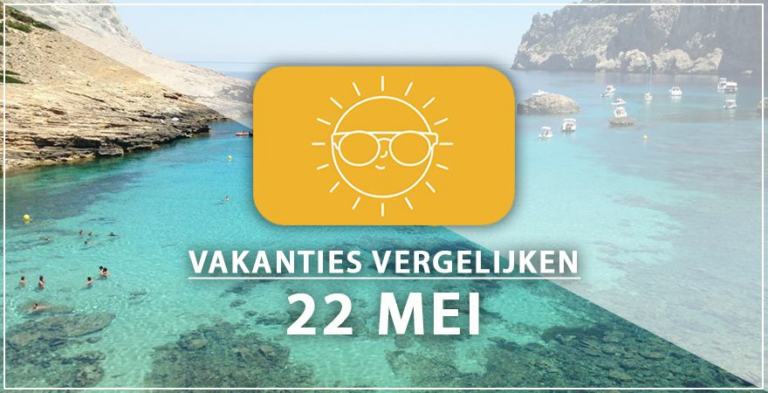 Vakantie vertrek 22 mei