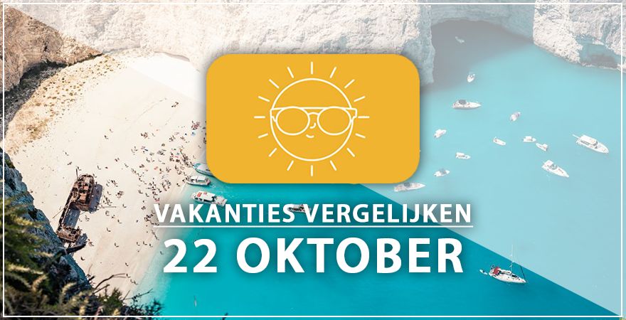 zonnige vakantiebestemmingen tweeëntwintig oktober 2025