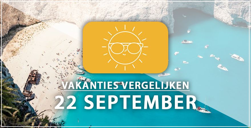 zonnige vakantiebestemmingen tweeëntwintig september 2025