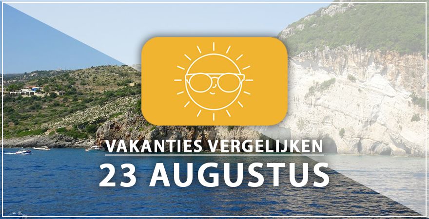 zonnige vakantiebestemmingen drieëntwintig augustus 2025