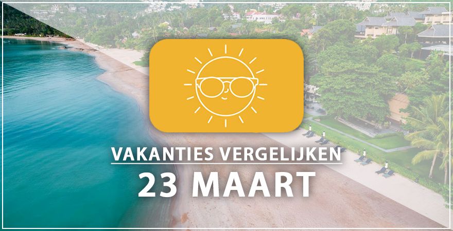 zonnige vakantiebestemmingen drieëntwintig maart 2025