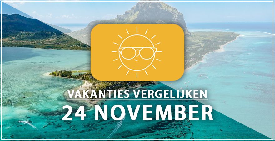 zonnige vakantiebestemmingen vierentwintig november 2024