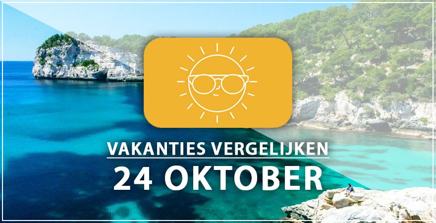 zonnige vakantiebestemmingen vierentwintig oktober 2025