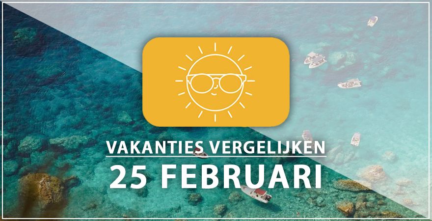 zonnige vakantiebestemmingen vijfentwintig februari 2025