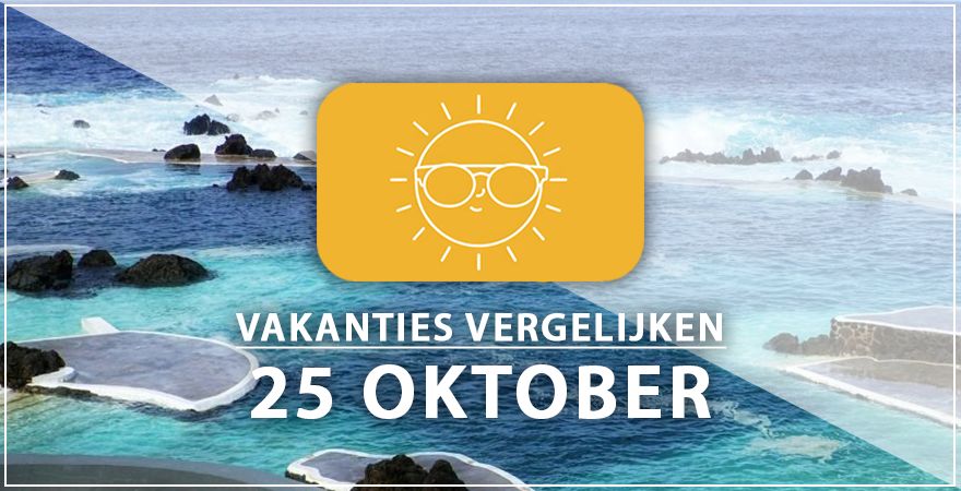 zonnige vakantiebestemmingen vijfentwintig oktober 2025