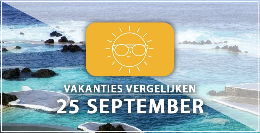 zonnige vakantiebestemmingen vijfentwintig september 2025