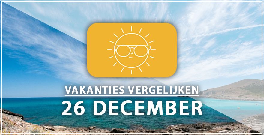 zonnige vakantiebestemmingen zesentwintig december 2024