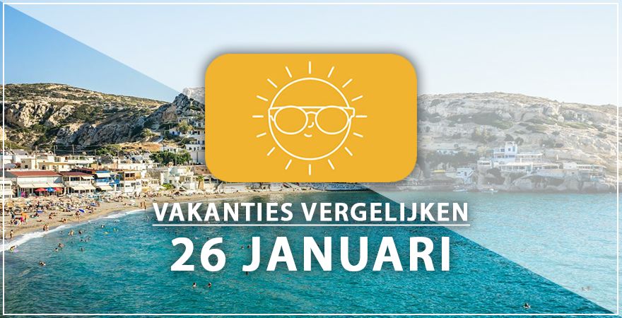 zonnige vakantiebestemmingen zesentwintig januari 2025