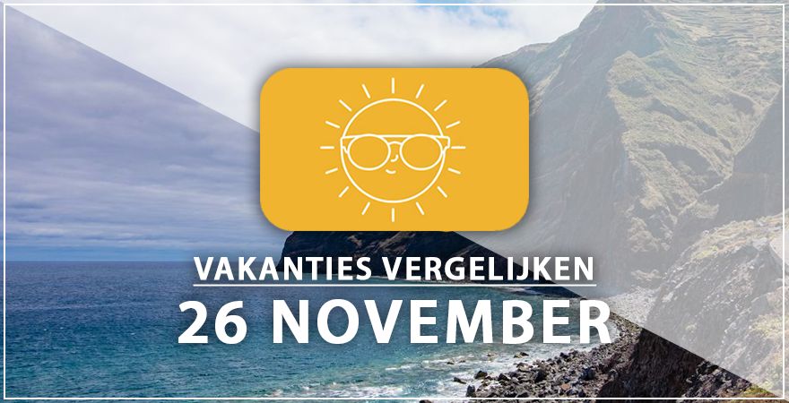 zonnige vakantiebestemmingen zesentwintig november 2024