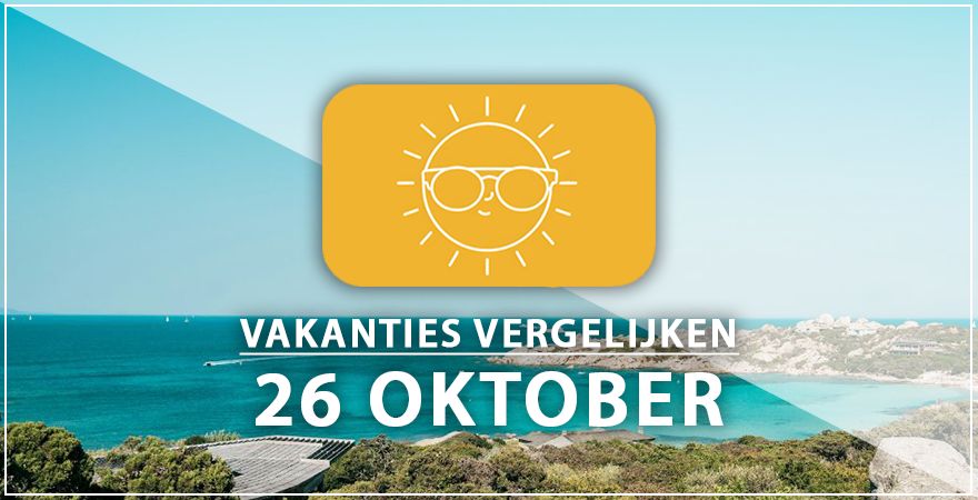 zonnige vakantiebestemmingen zesentwintig oktober 2025