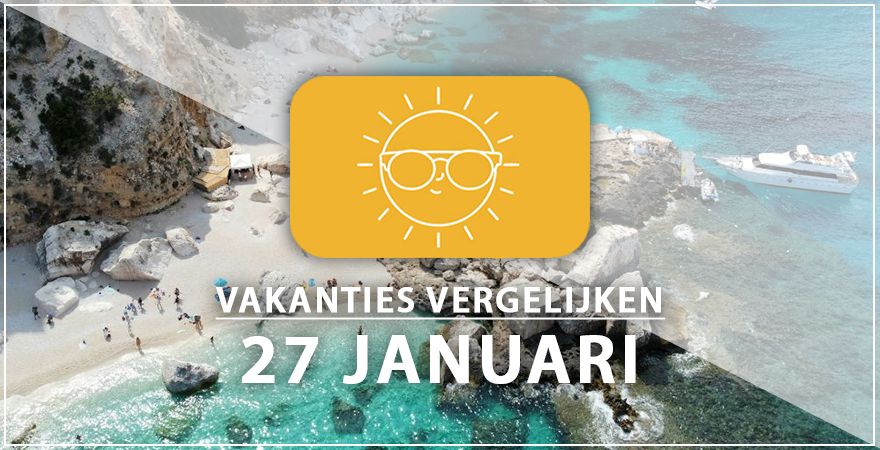 zonnige vakantiebestemmingen zevenentwintig januari 2025