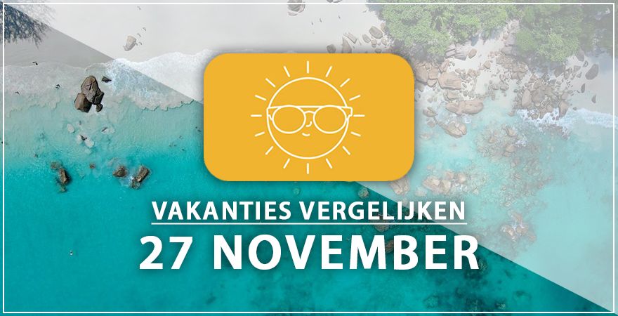 zonnige vakantiebestemmingen zevenentwintig november 2024