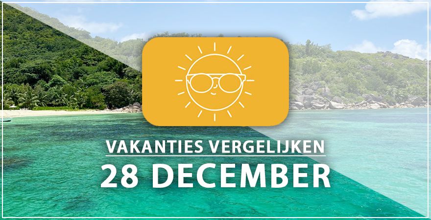 zonnige vakantiebestemmingen achtentwintig december 2024