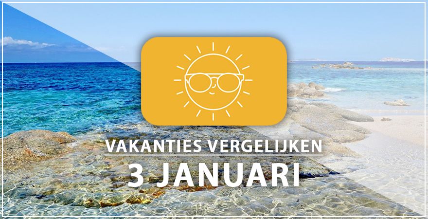 zonnige vakantiebestemmingen drie januari 2025