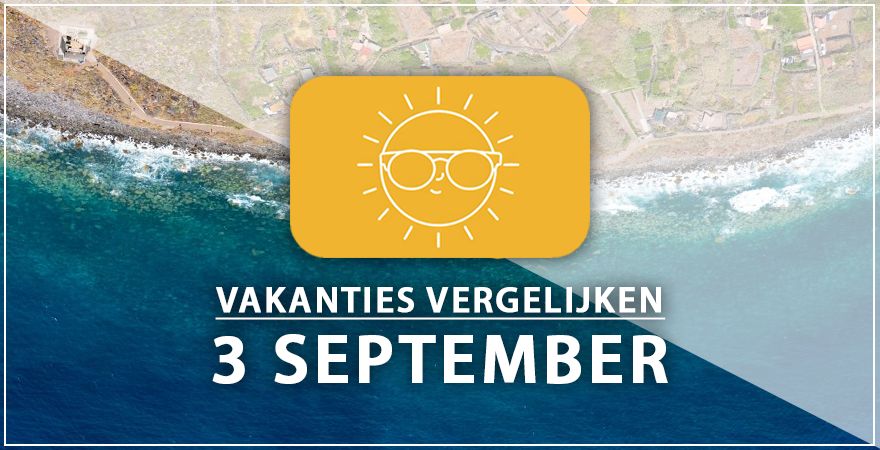 zonnige vakantiebestemmingen drie september 2025