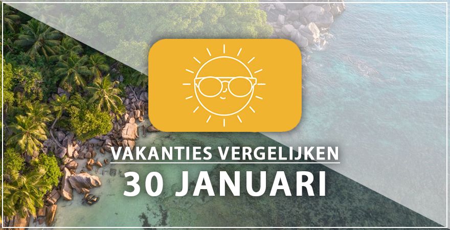 zonnige vakantiebestemmingen dertig januari 2025