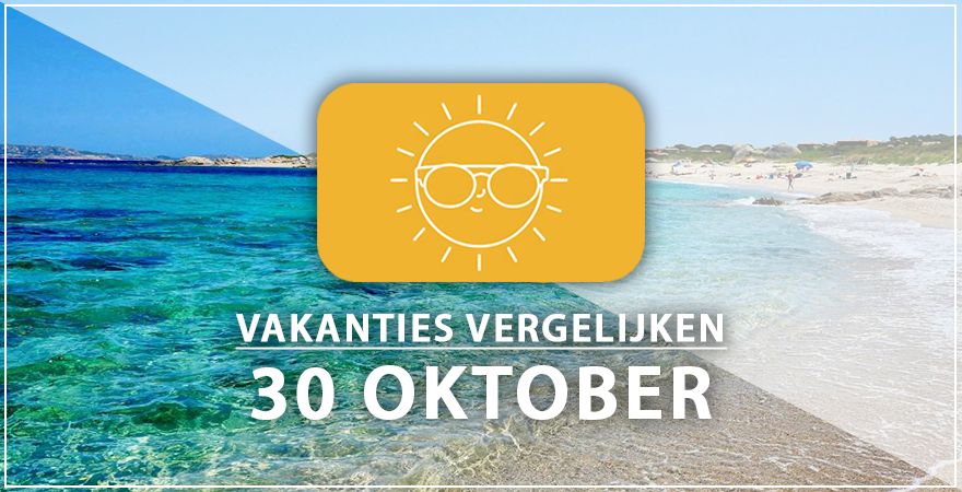 zonnige vakantiebestemmingen dertig oktober 2025