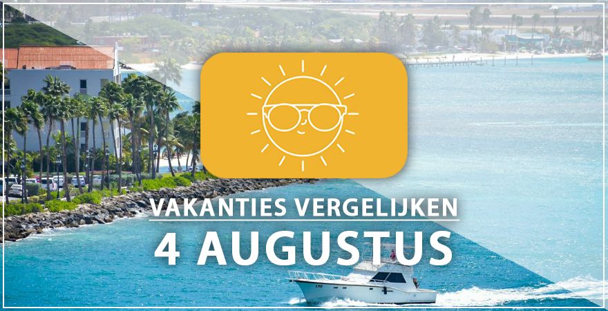 zonnige vakantiebestemmingen vier augustus 2025