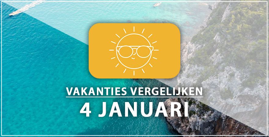 zonnige vakantiebestemmingen vier januari 2025