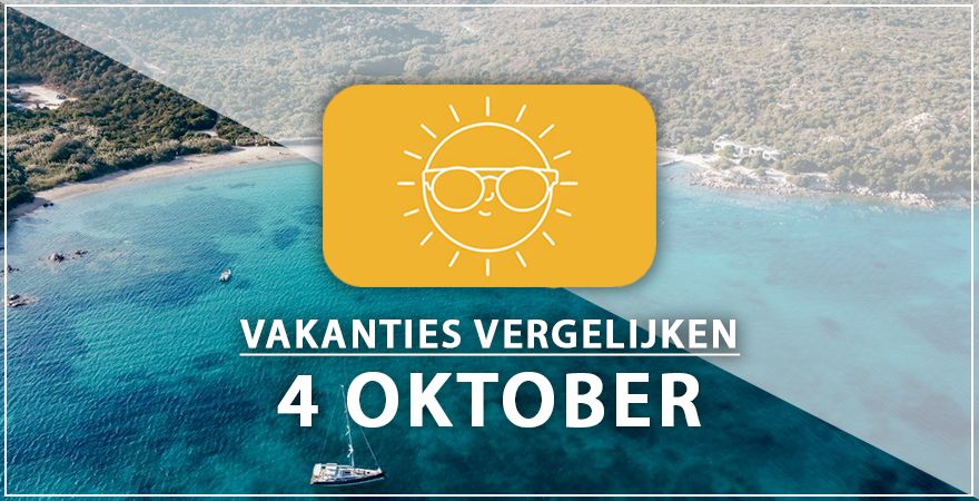 zonnige vakantiebestemmingen vier oktober 2025