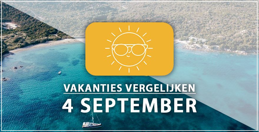 zonnige vakantiebestemmingen vier september 2025