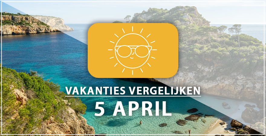 zonnige vakantiebestemmingen vijf april 2025