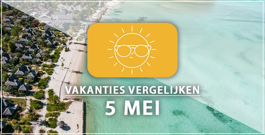 zonnige vakantiebestemmingen vijf mei 2025