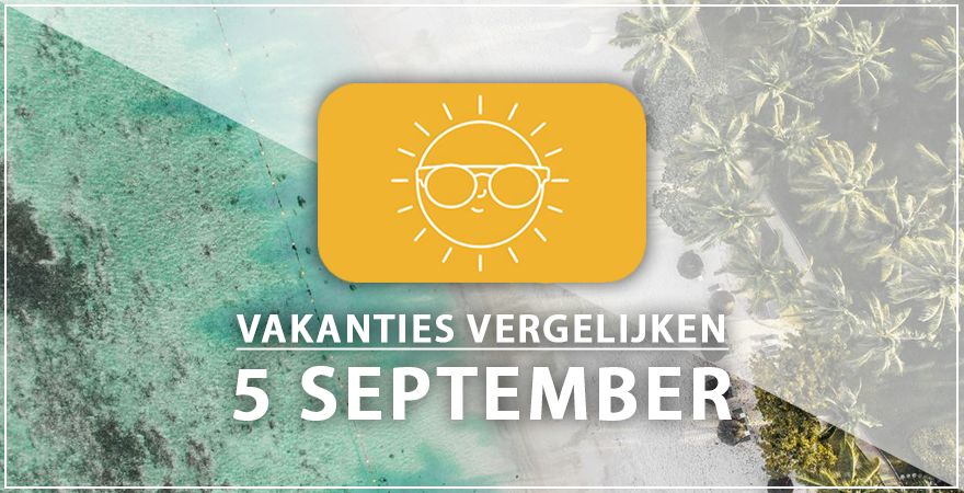 zonnige vakantiebestemmingen vijf september 2025